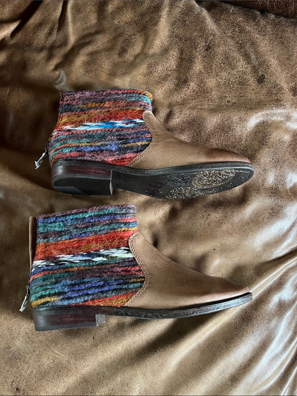 OTBT Tilton Aztec Short Boots sz 6.5
